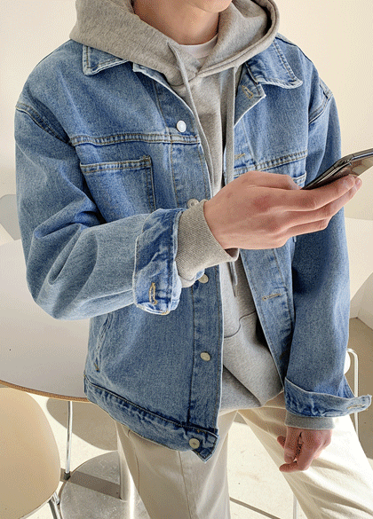 3色純棉牛仔夾克<br><font style=font-size:11px;color:#595959>1~2(95-105)</font><br>