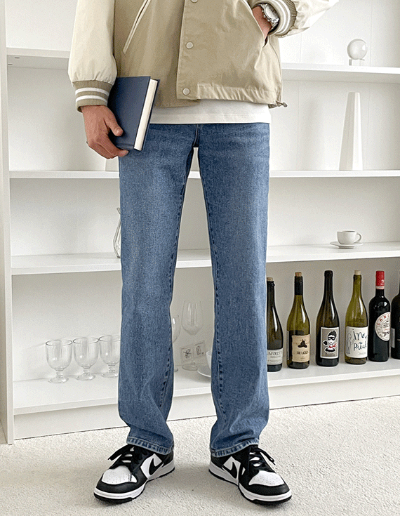 Letium 半寬牛仔褲<br><font style=font-size:11px;color:#595959>.S~XL(28-34)</font><br>