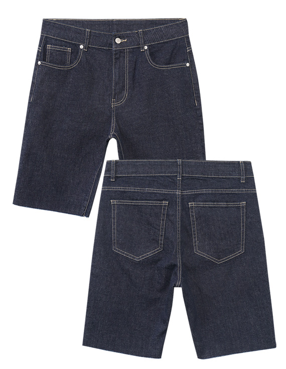 - 原色半剪裁牛仔褲<br><font style=font-size:11px;color:#595959>M~XL(30-34)</font><br>