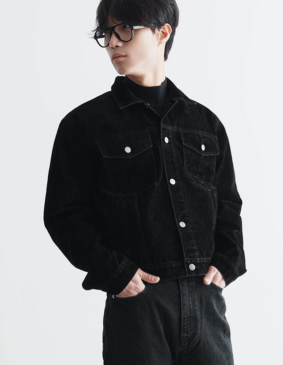 賽琳天鵝絨牛仔夾克 30904