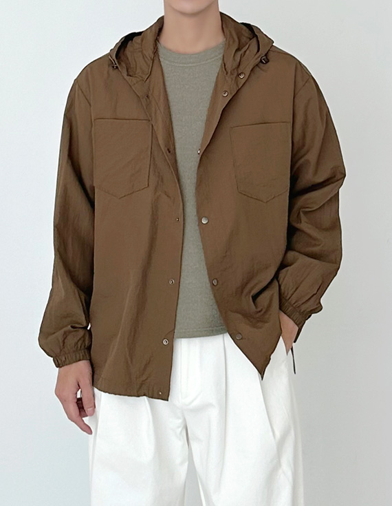 雙口袋休閒連帽衫 31092