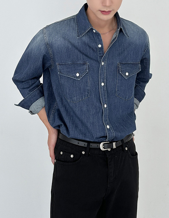 艾倫牛仔西部牛仔襯衫 31099