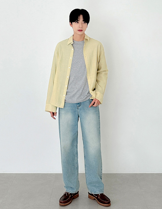 Treasure 亞麻復古心情襯衫 31157