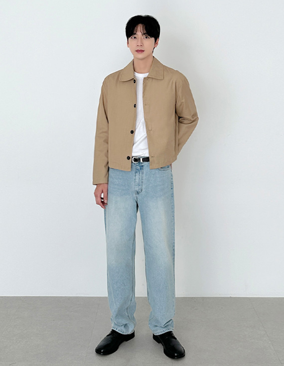 極簡主義風格短版夾克 31158