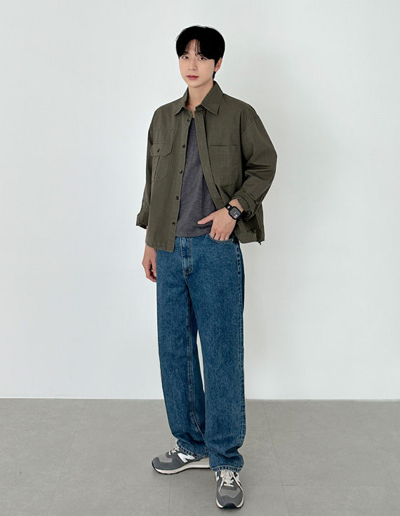 Mark Bio 短版疊穿襯衫外套 31164