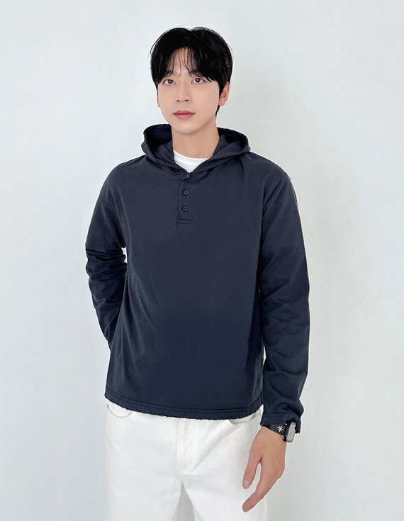 破舊作物長袍T卹 31175