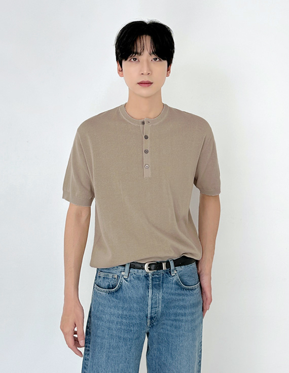 Barrel 四扣亨利針織衫 31194